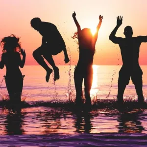 Suspension parfumée rectangulaire - Ibiza party