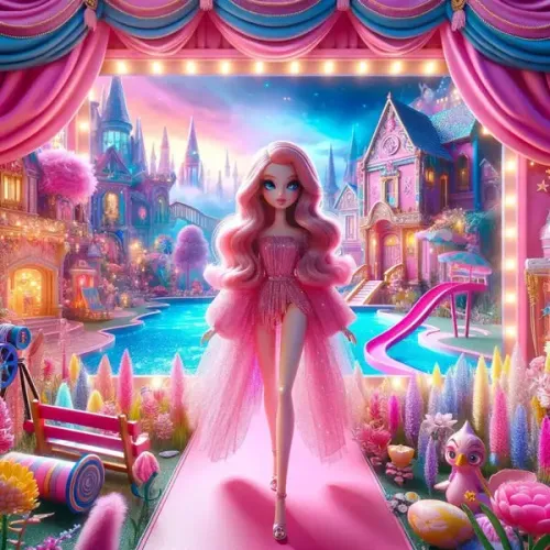 Suspension parfumée hexagonale - Pinky Girl